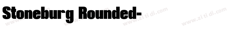 Stoneburg Rounded字体转换